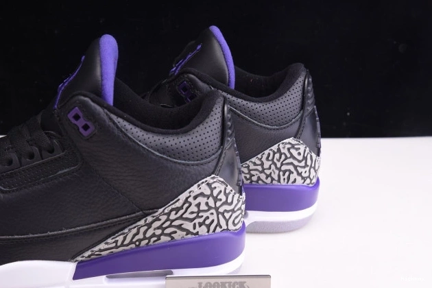 Rep Court Black CT8532-050 Air Jordan Purple Retro 3 0711